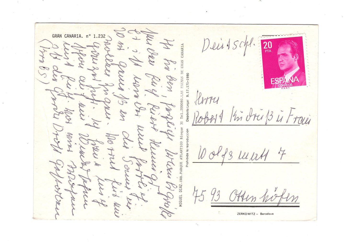 Ansichtskarte Gran Canaria / Spanien