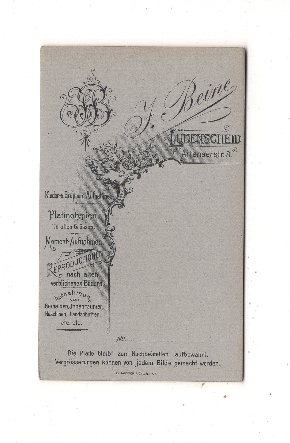 Fotografie Niedliches kleines Kind - Lüdenscheid 1890er