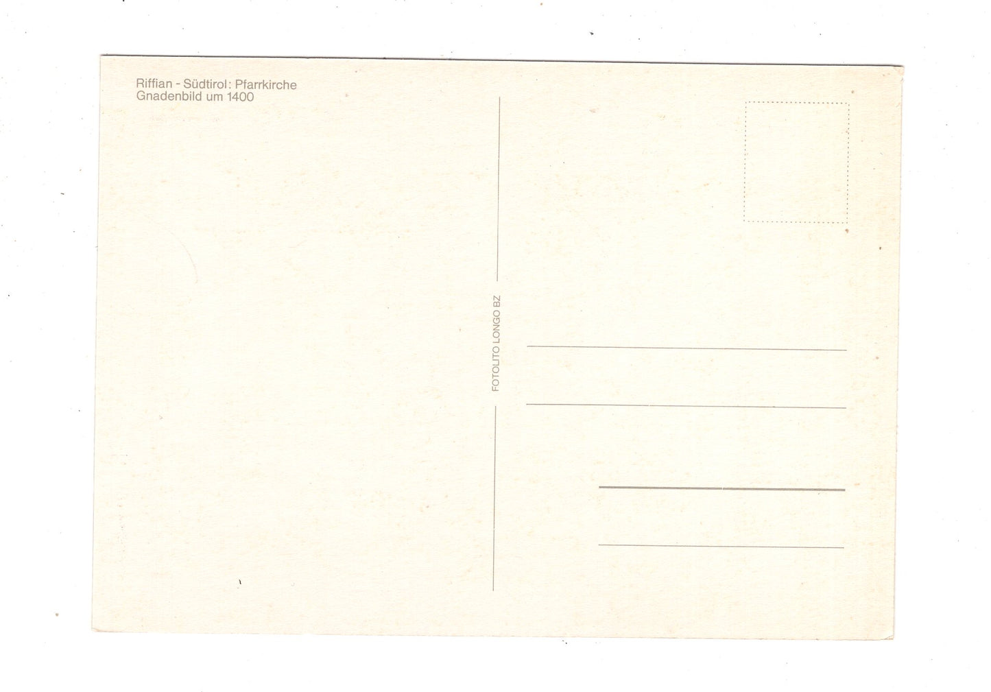 Ansichtskarte Riffian / Pfarrkirche / Südtirol / Italien