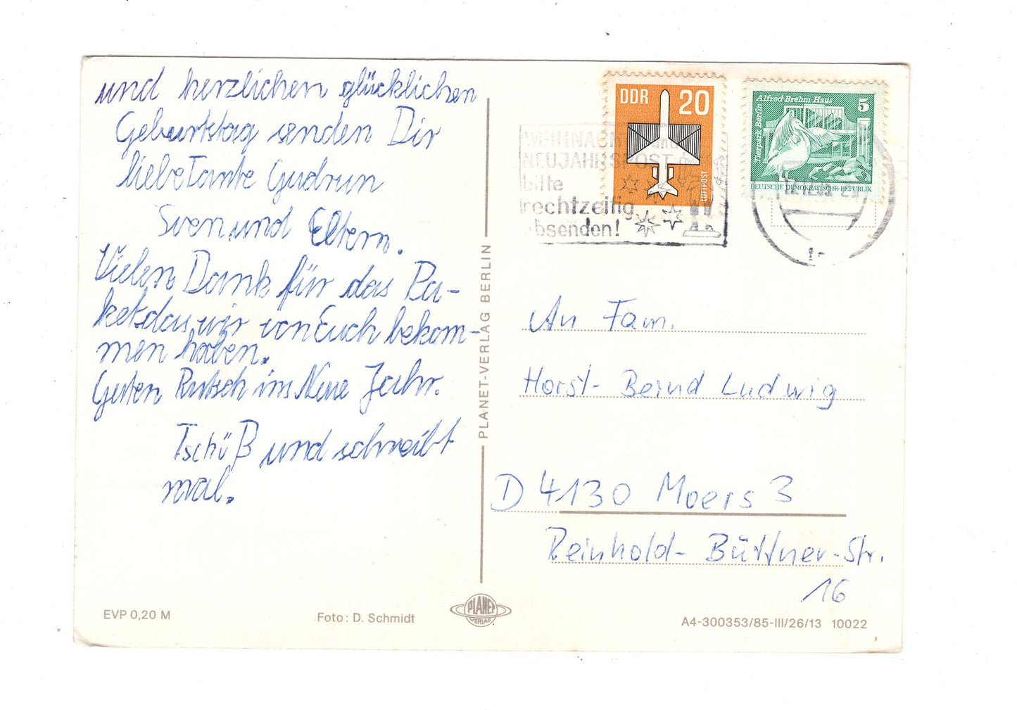 Ansichtskarte Feiertage / Frohe Weihnachten / K1-64