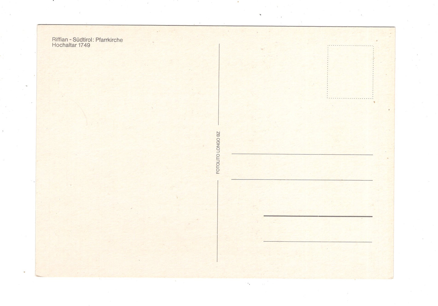 Ansichtskarte Riffian / Pfarrkirche / Südtirol / Italien