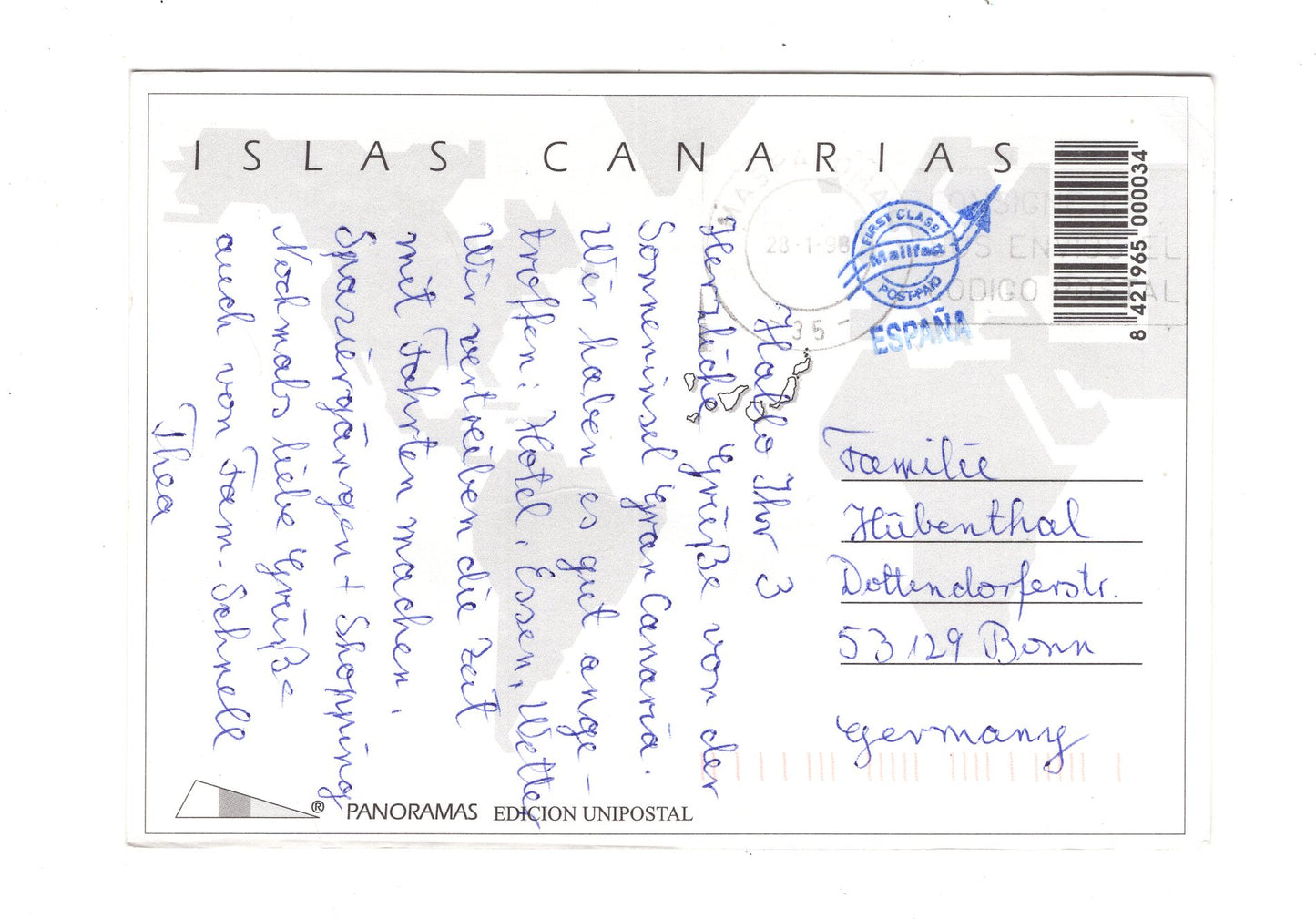 Ansichtskarte Gran Canaria / Spanien