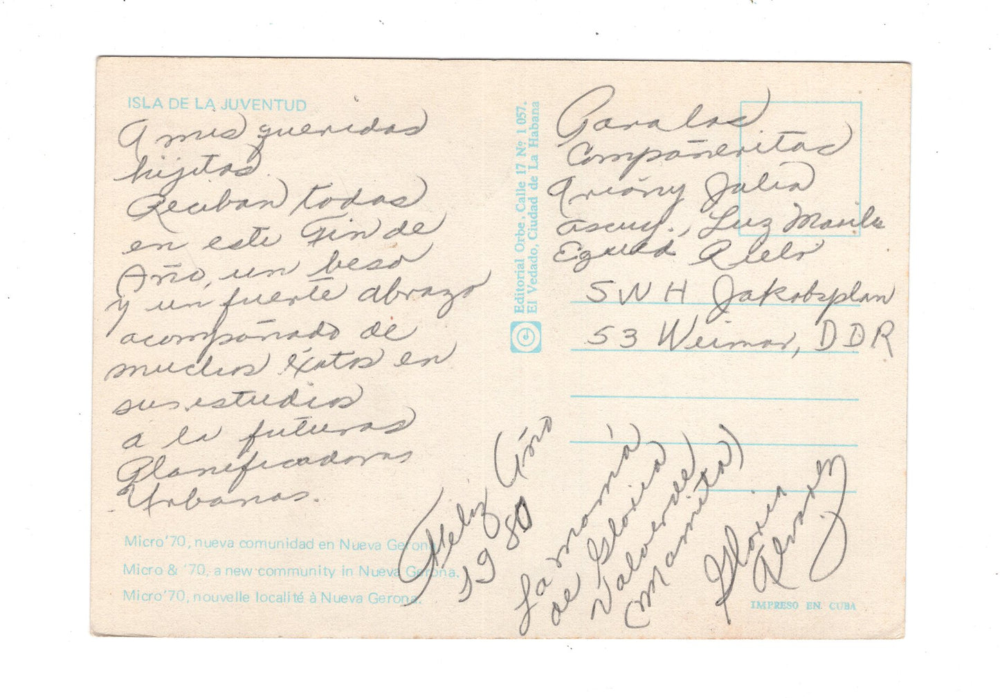 Ansichtskarte Isla de la Juventud / Kuba
