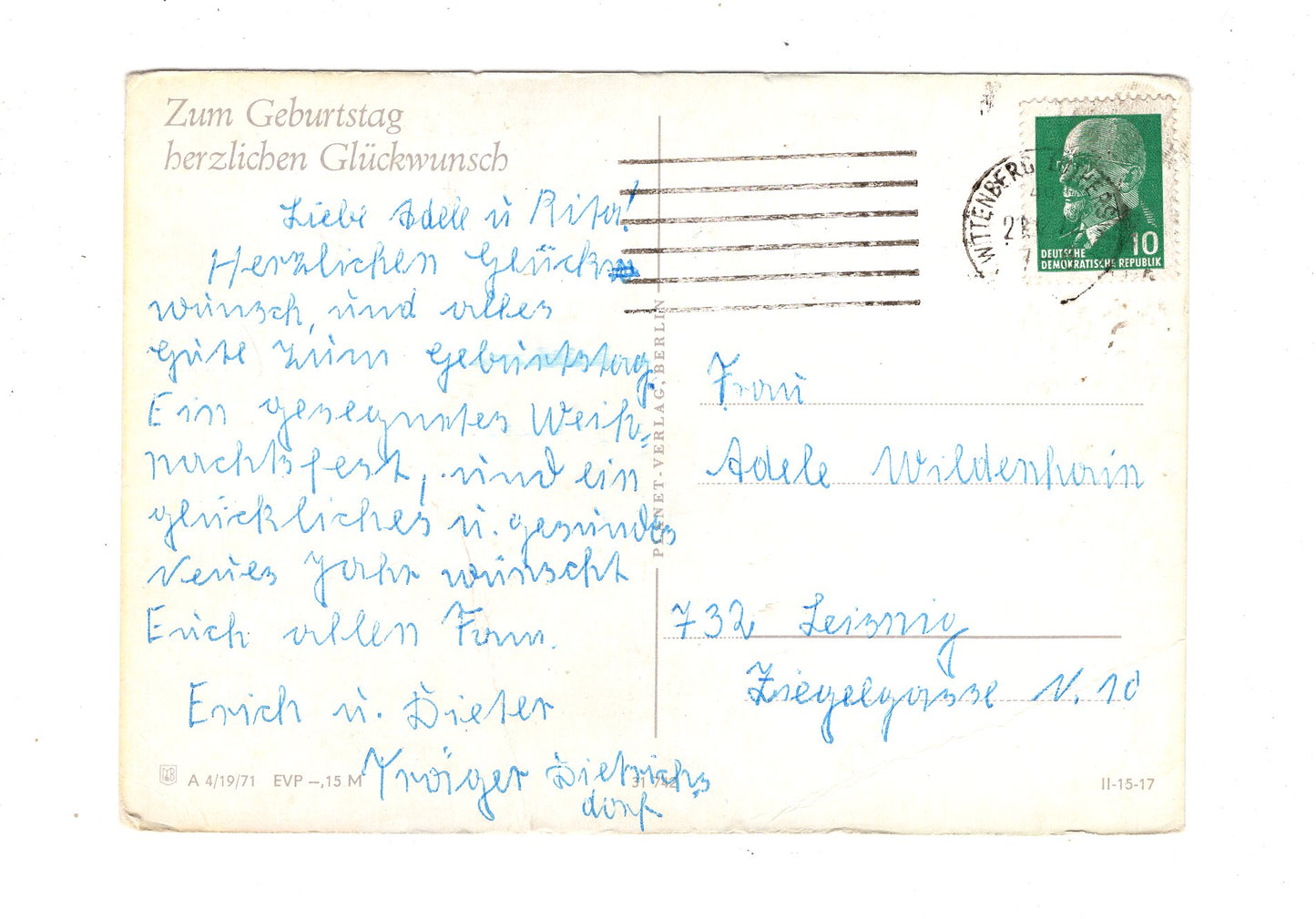 Ansichtskarte Glückwünsche / Glückwunsch zum Geburtstag / L1-60