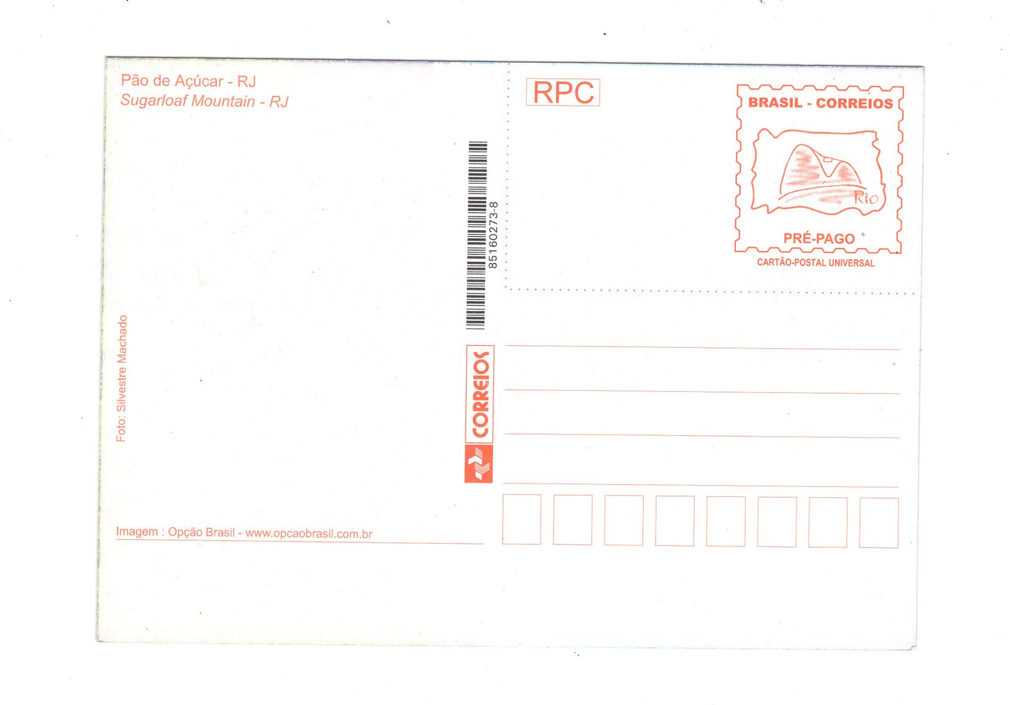 Ansichtskarte Pao de Acucar / Brasilien