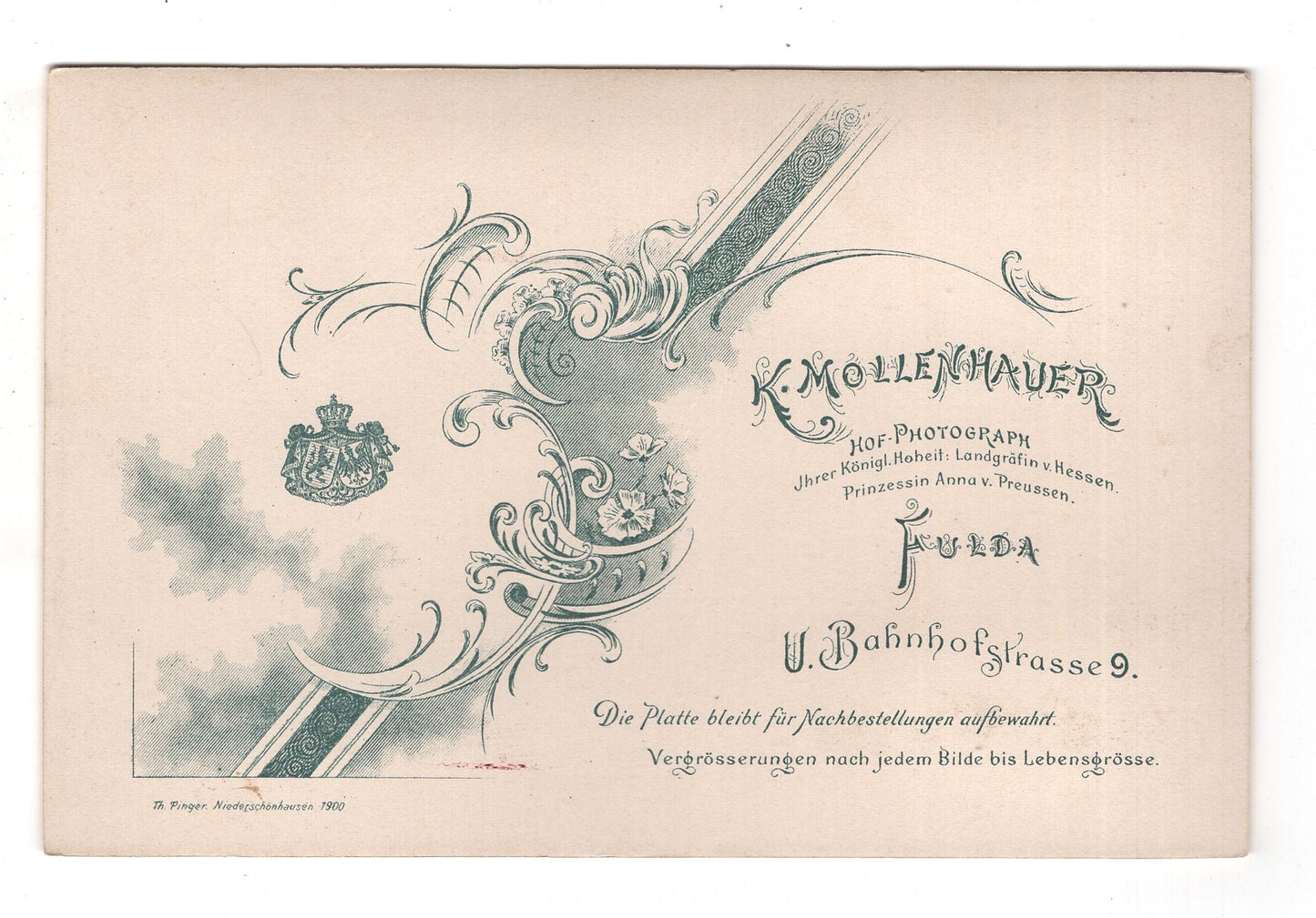 Fotografie Feines Paar - Fulda 1900er