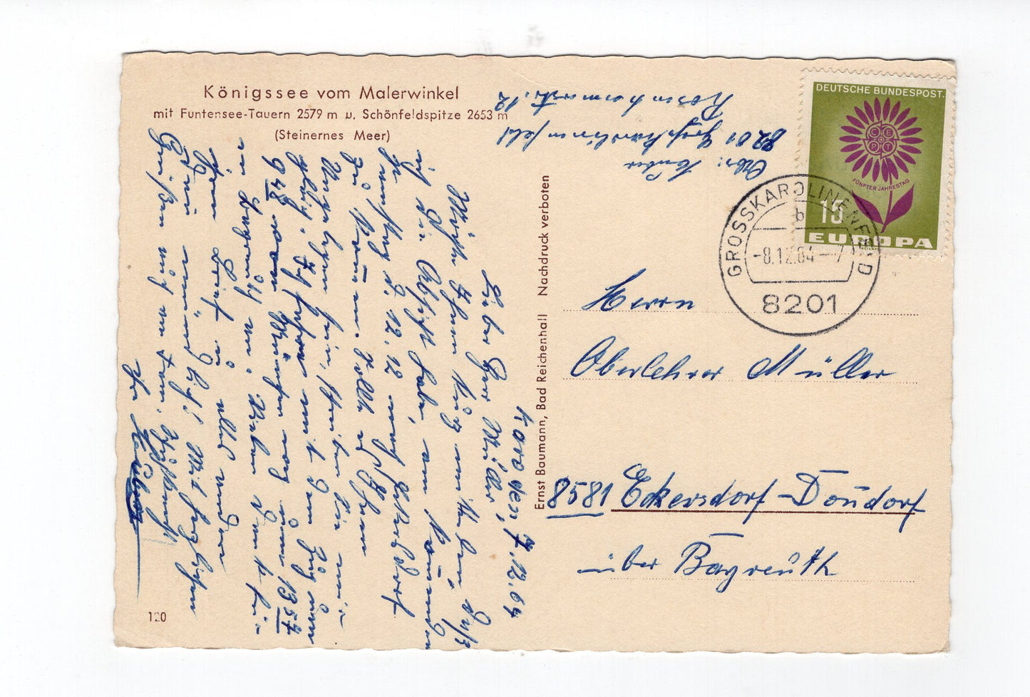 Ansichtskarte Königssee vom Malerwinkel