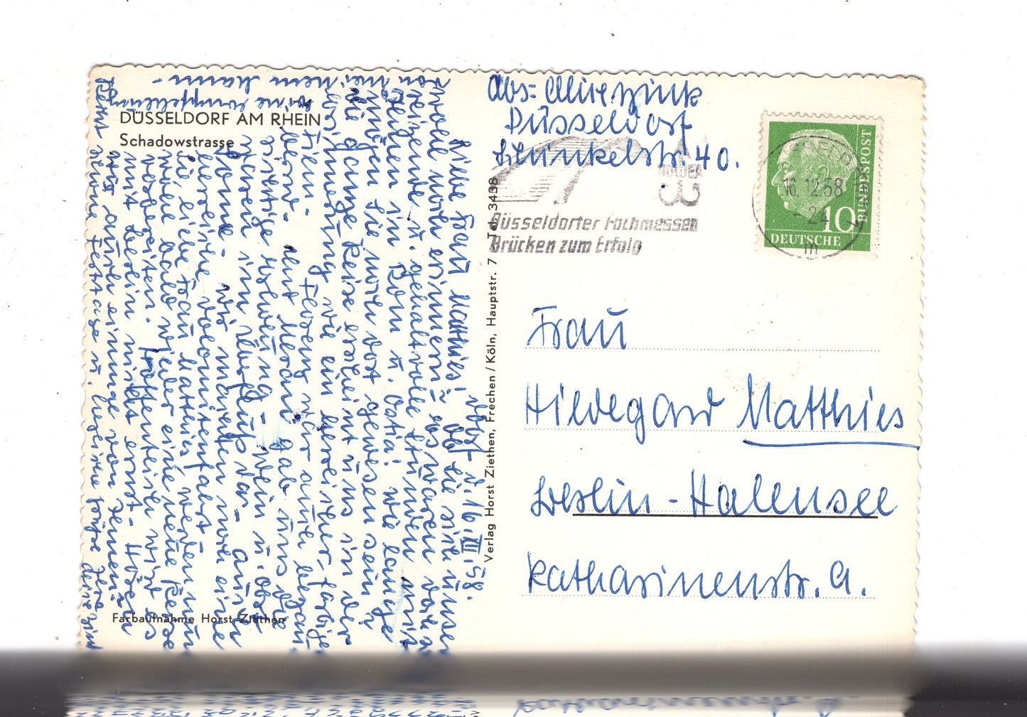 Ansichtskarte Düsseldorf am Rhein / Schadowstraße / J1-53