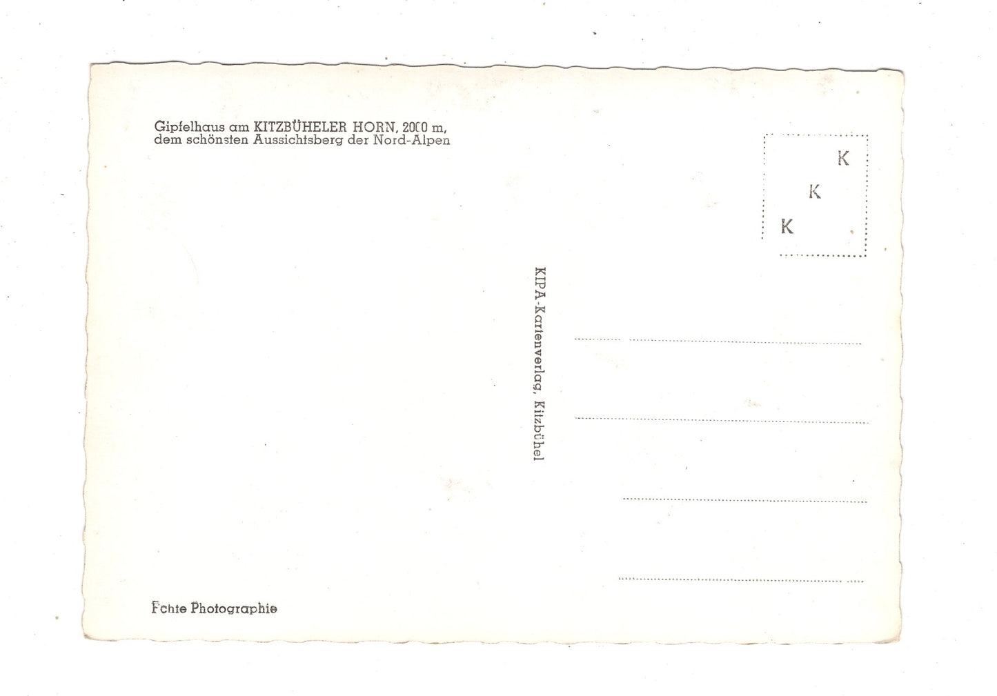 Ansichtskarte Gipfelhaus am Kitzbüheler Horn / Tirol / Österreich / N1-68