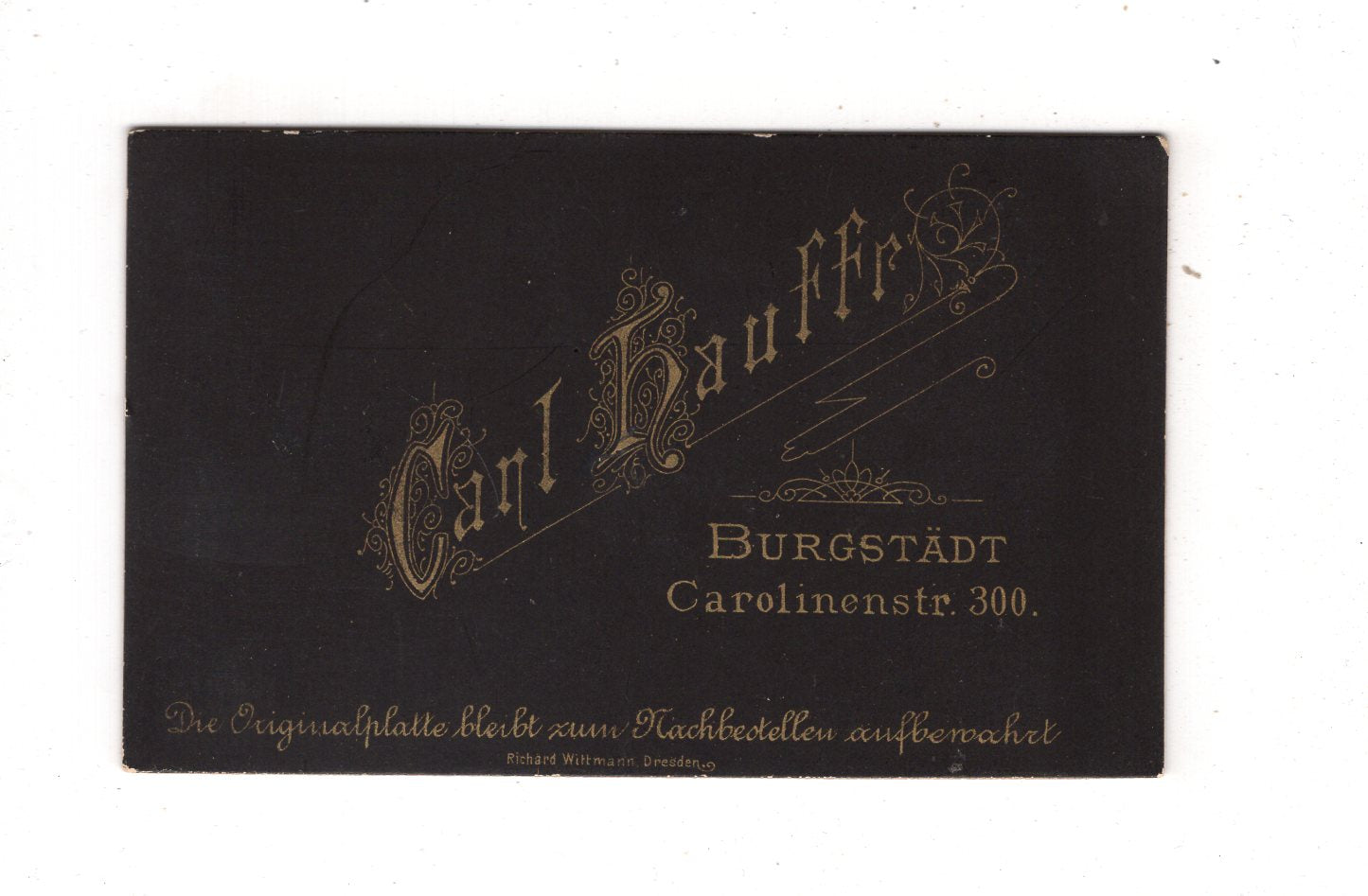 Fotografie Feine Dame - Burgstädt 1880er / CDV L1-29