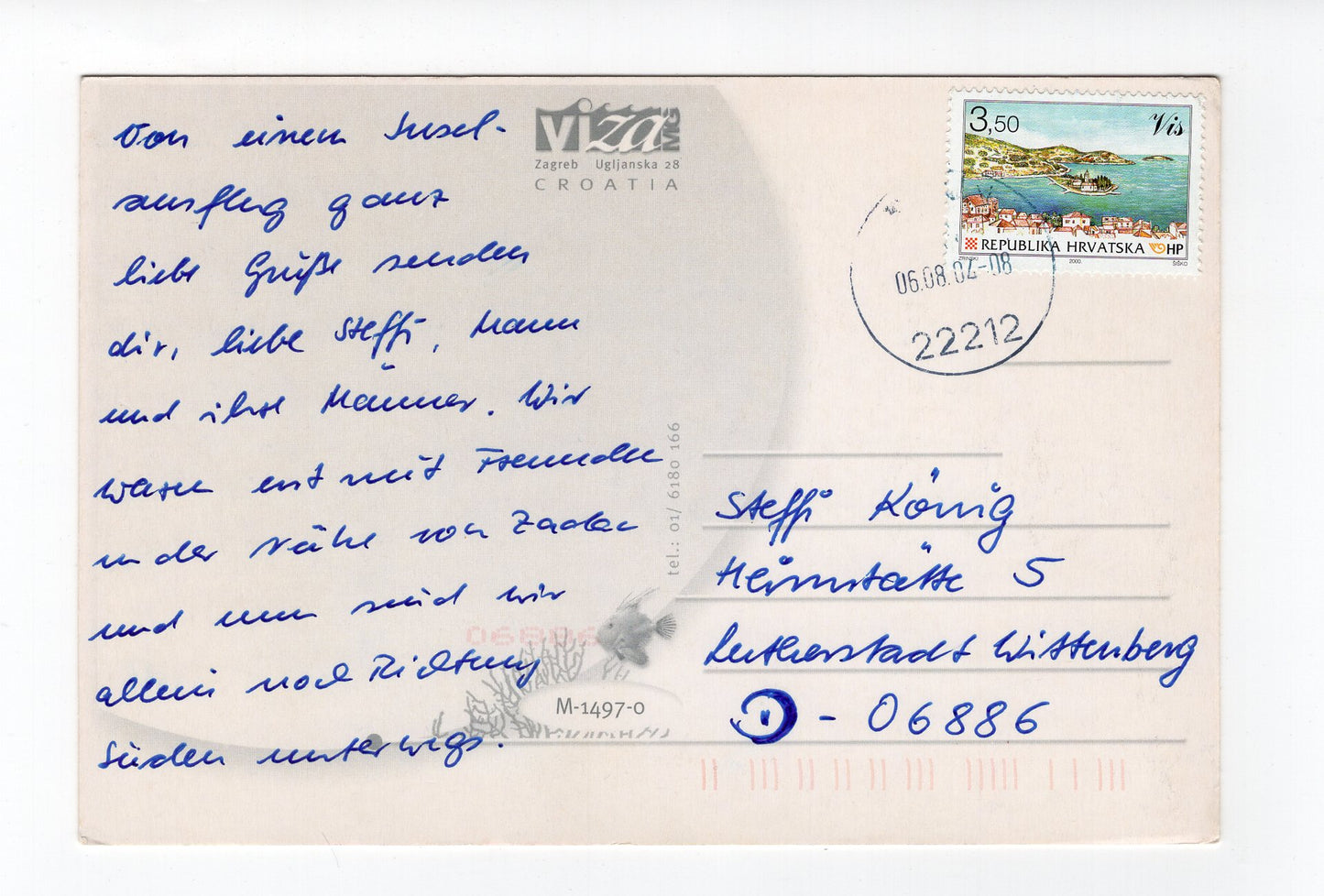 Ansichtskarte Insel Pag / Kroatien