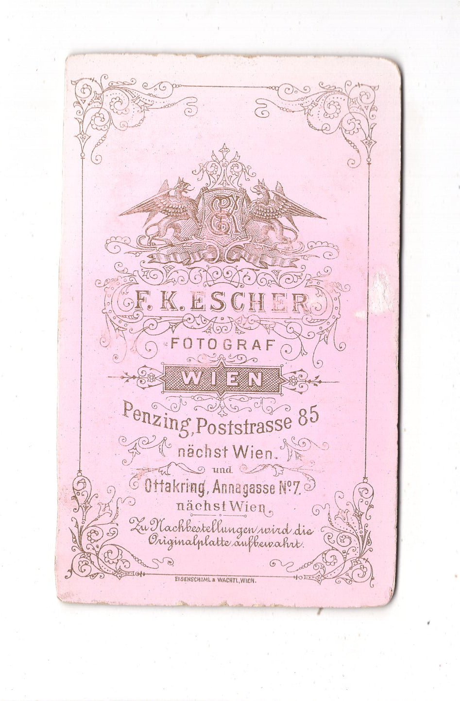 Fotografie Niedliches kleines Mädchen - Wien 1880er / CDV M1-30