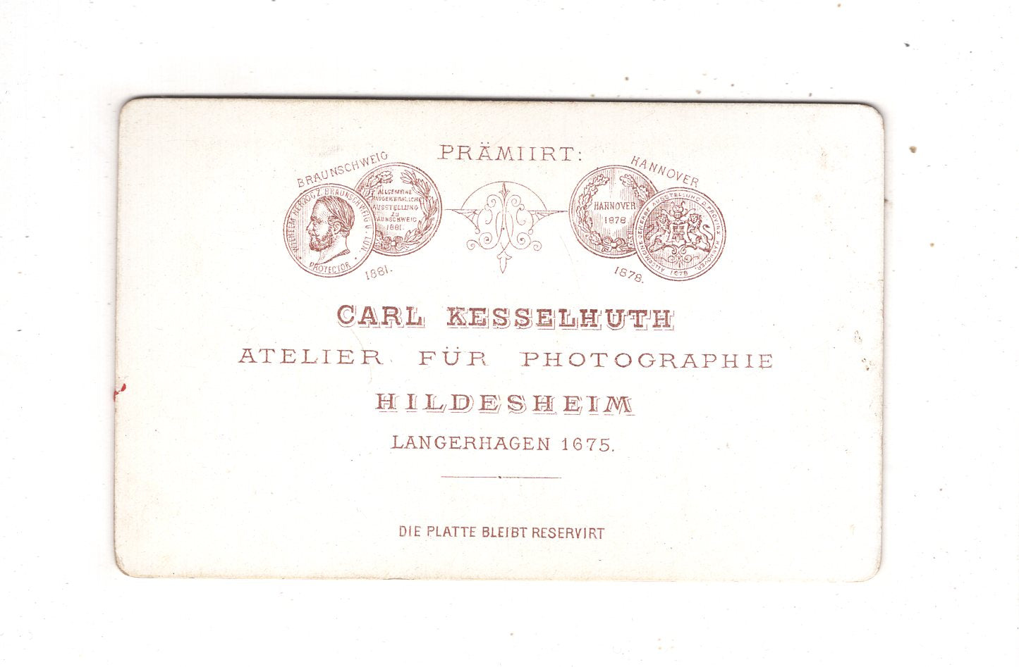 Fotografie Niedliches kleines Kind - Hildesheim 1880er