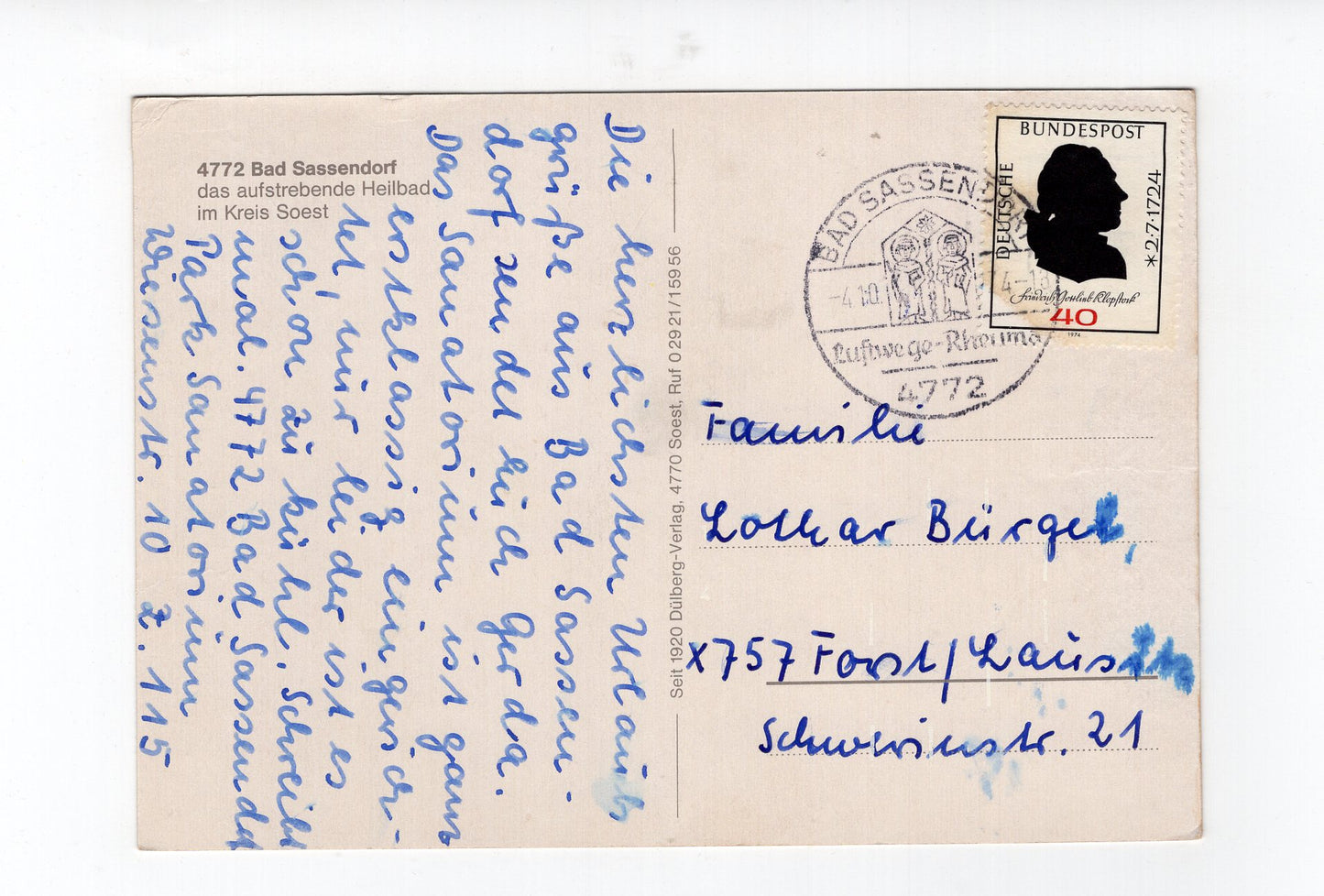 Ansichtskarte Bad Sassendorf / Kreis Soest