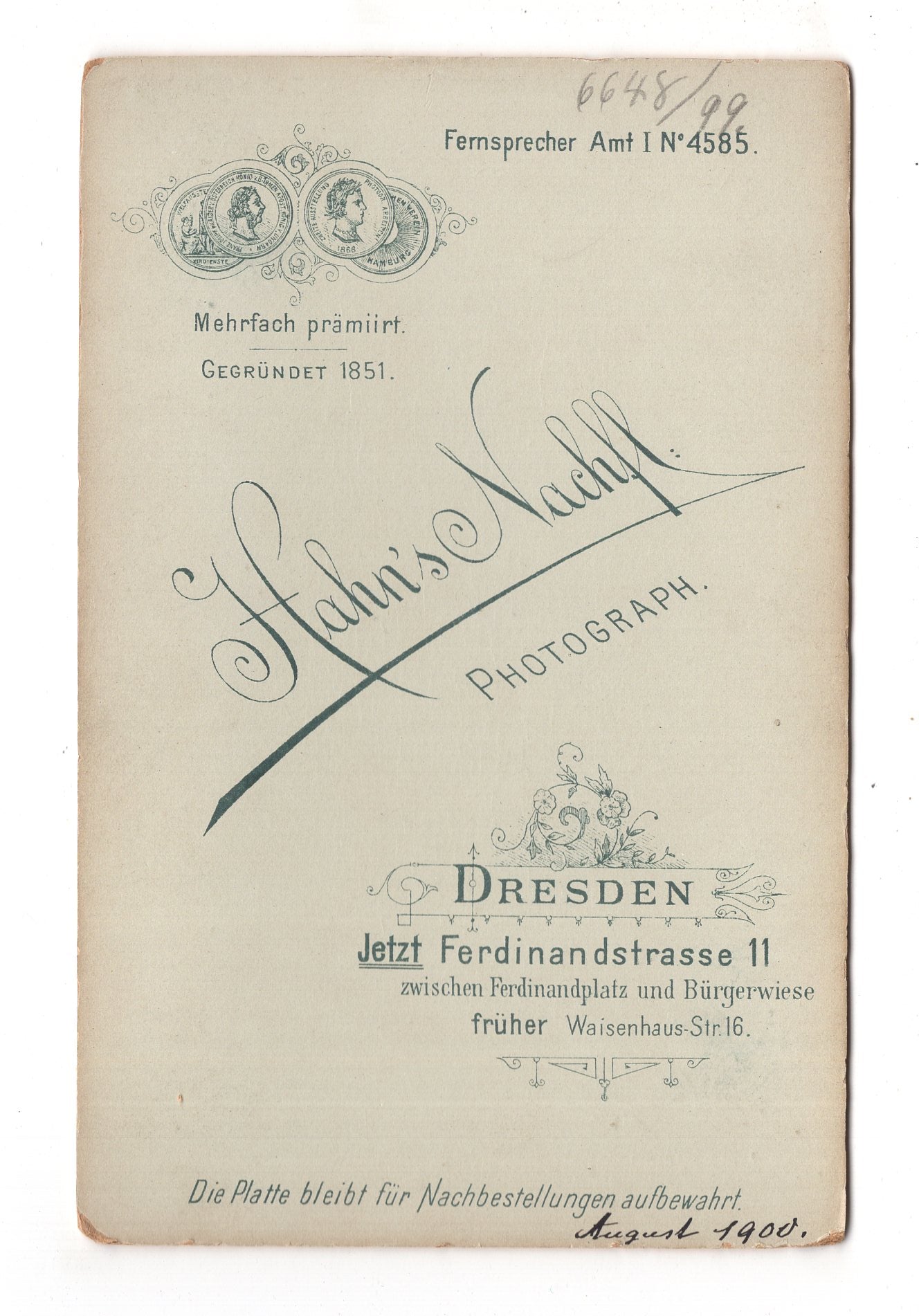 Fotografie Schönes Familienbild - Dresden 1900