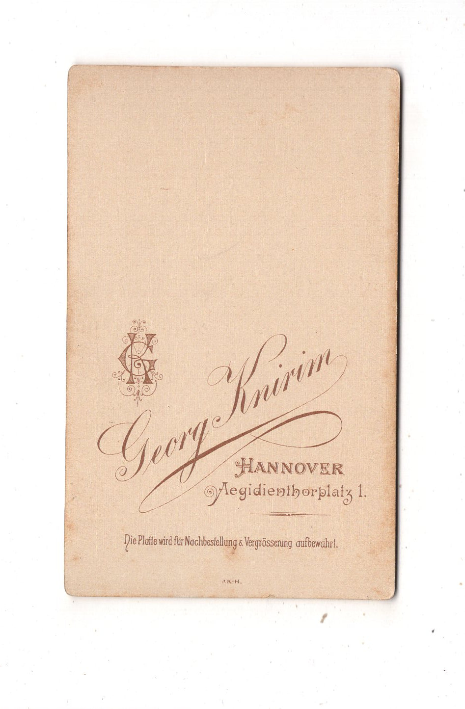 Fotografie Niedliche kleine Kinder - Hannover um 1890 / CDV M1-11