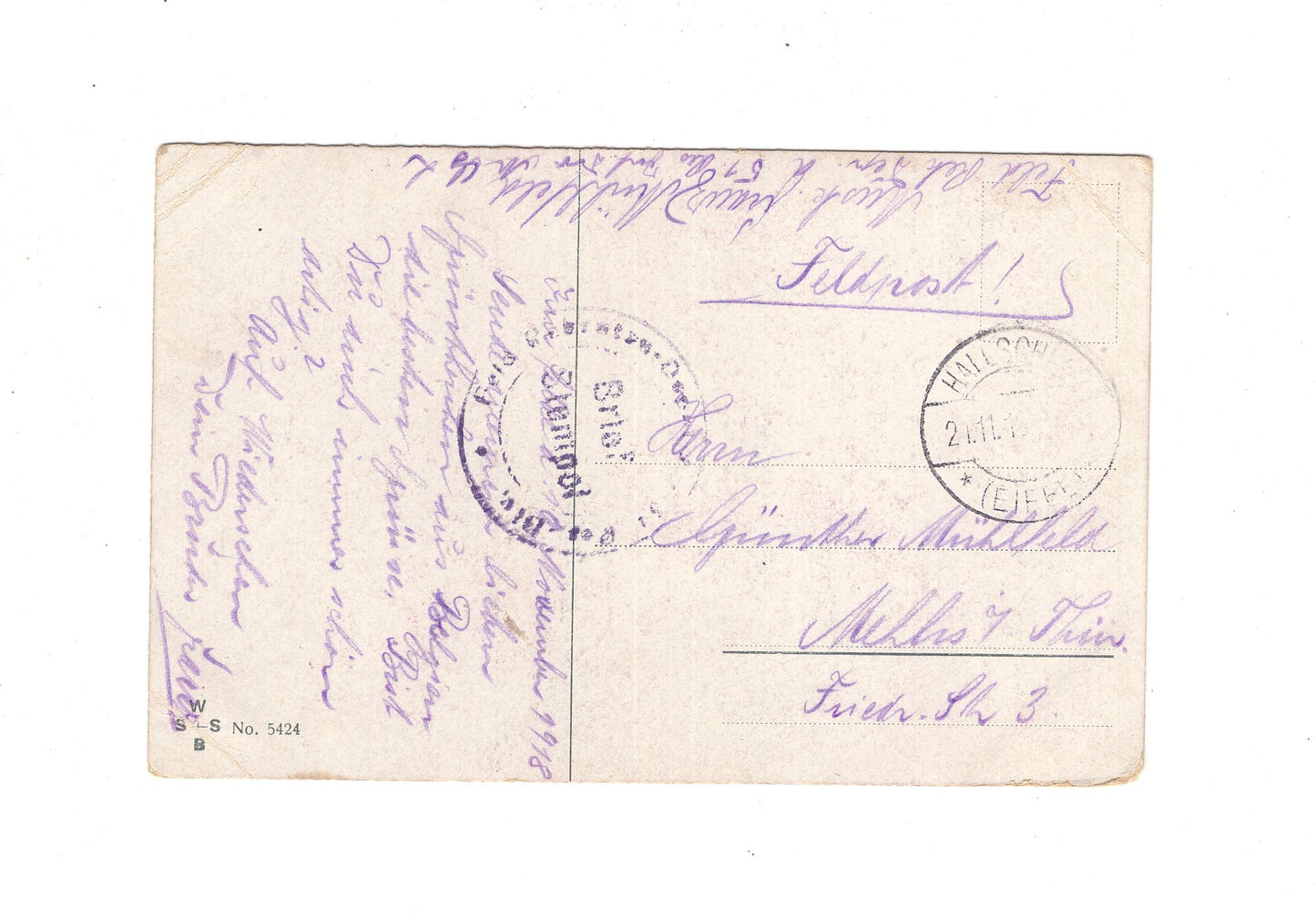 Ansichtskarte / Feldpost / Patriotische Karte - 1918