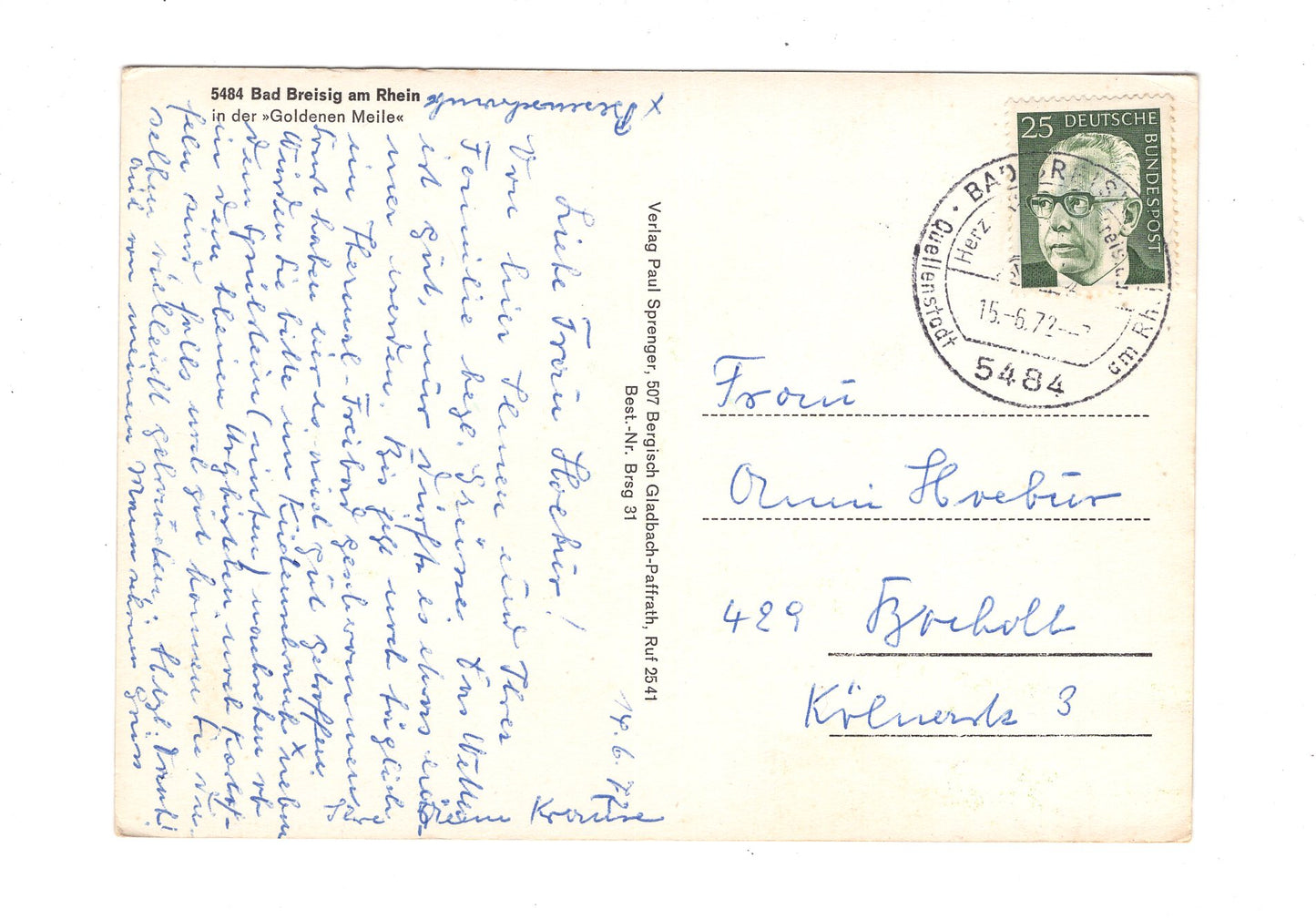 Ansichtskarte Bad Breisig am Rhein