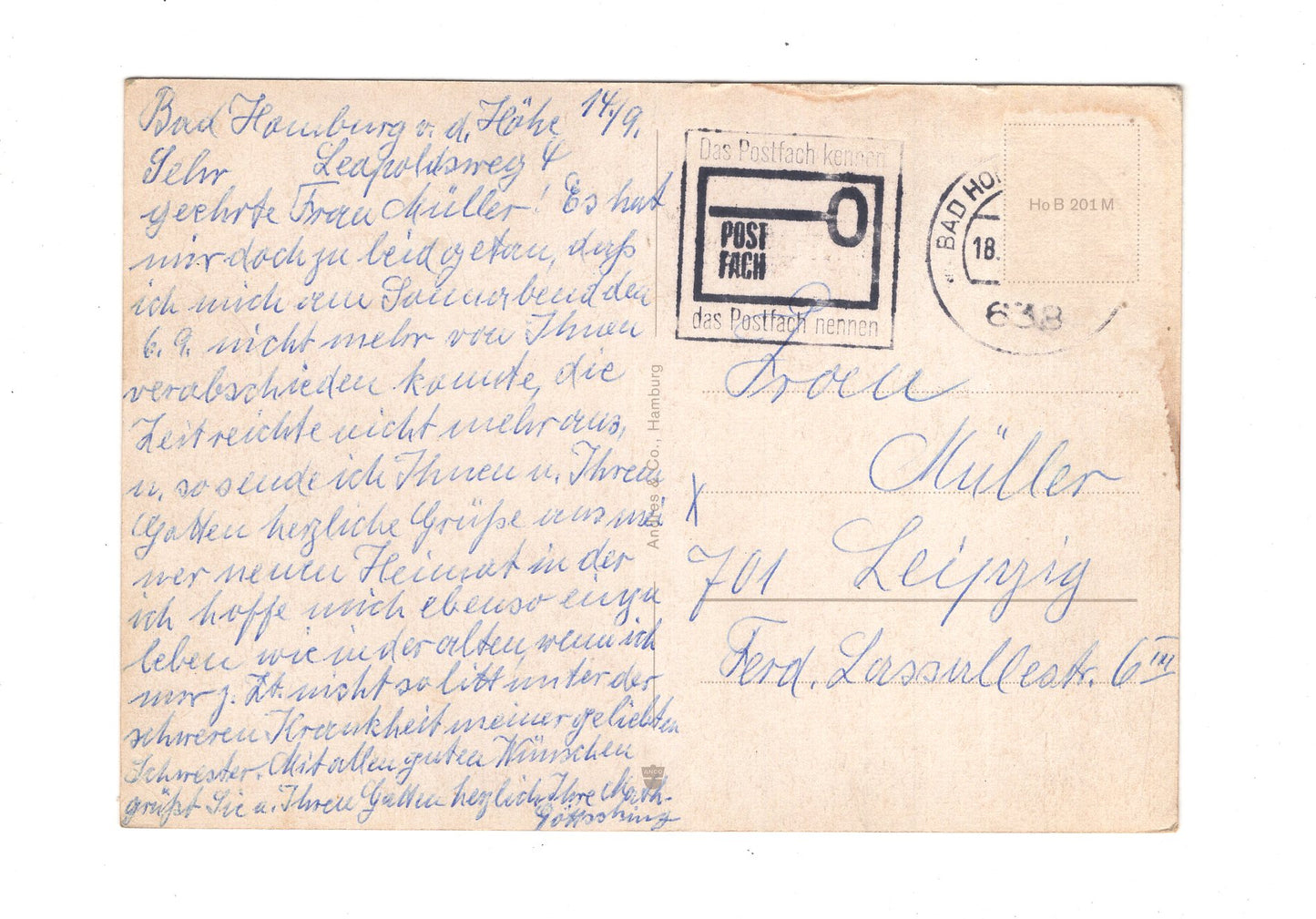 Ansichtskarte Bad Homburg vor der Höhe