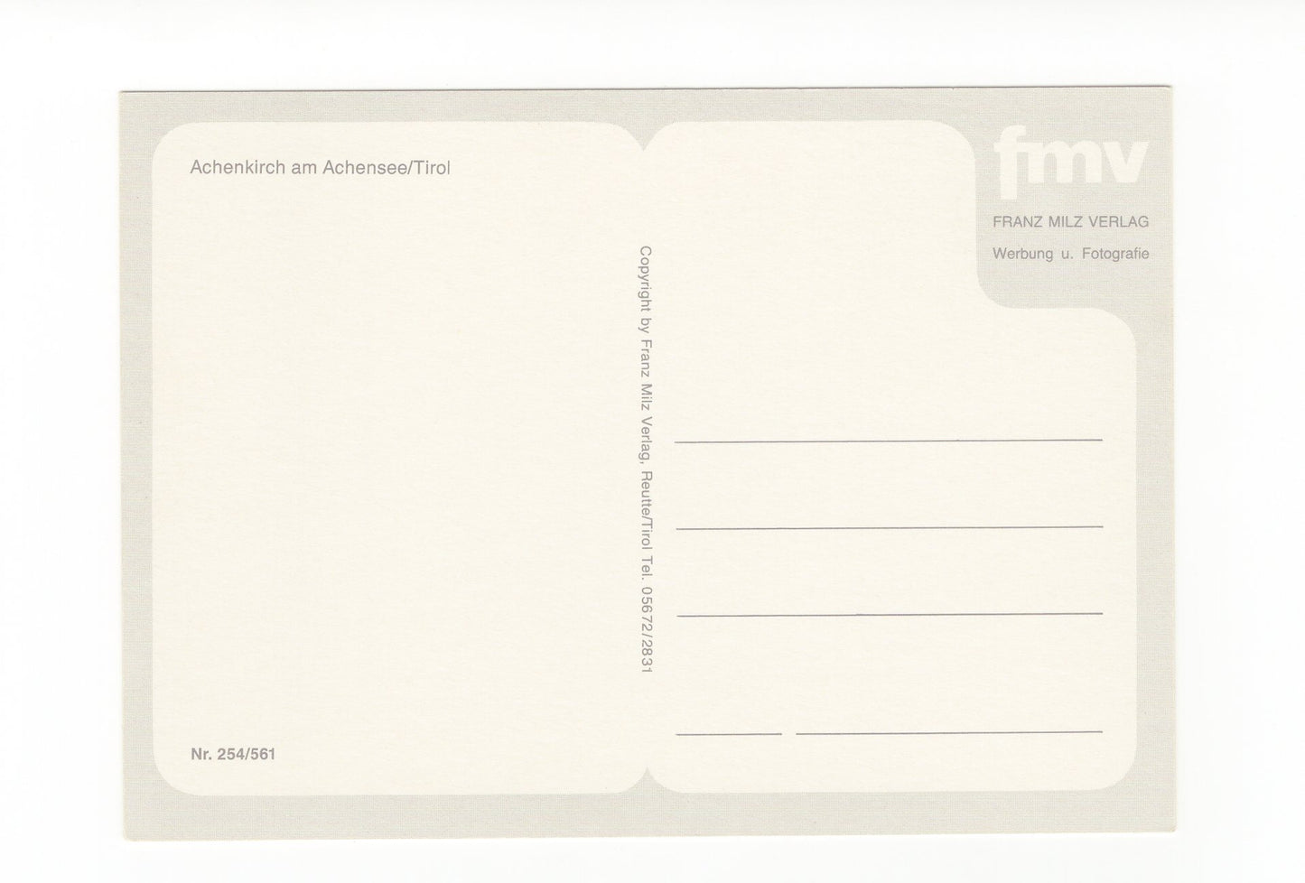 Ansichtskarte Achenkirch am Achensee / Tirol / Österreich