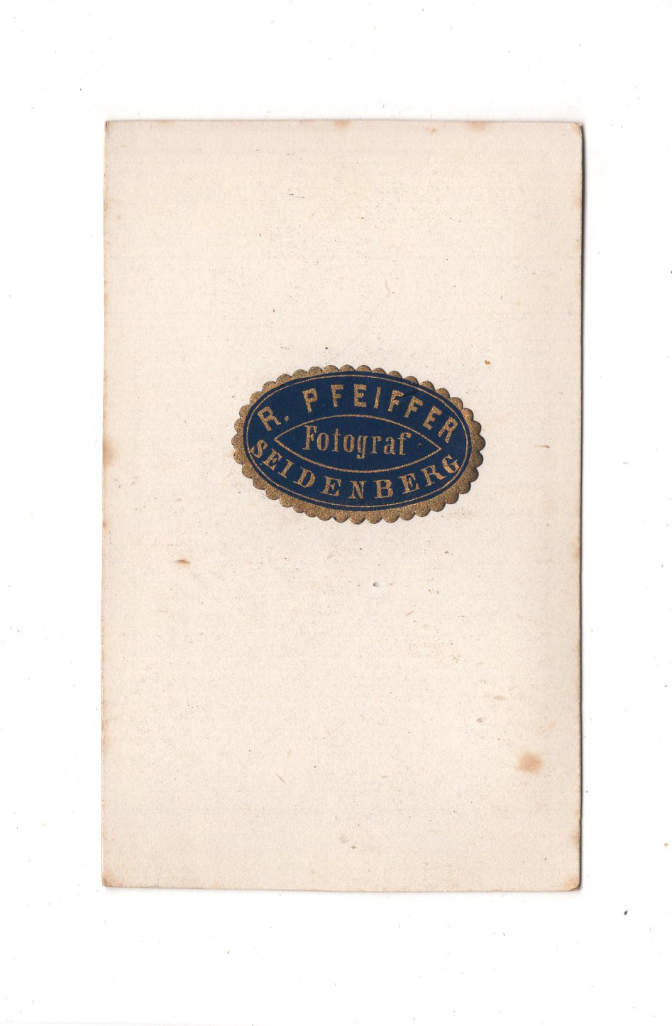 Fotografie Herrenportrait - Seidenberg / Zawidow um 1860 / CDV C1-26