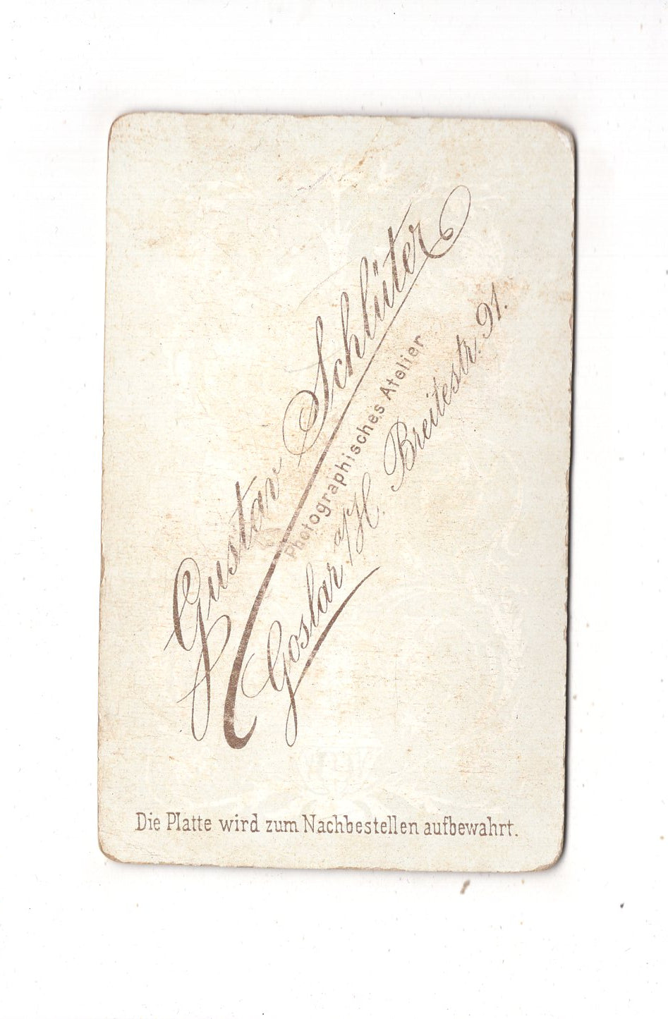 Fotografie Feine Dame - Goslar am Harz 1890er / CDV L1-29