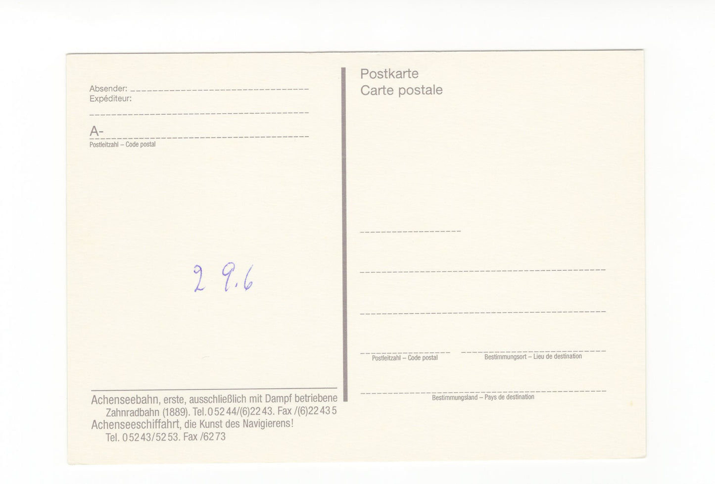 Ansichtskarte Achenseebahn / Achenseeschifffahrt / Tirol / Österreich