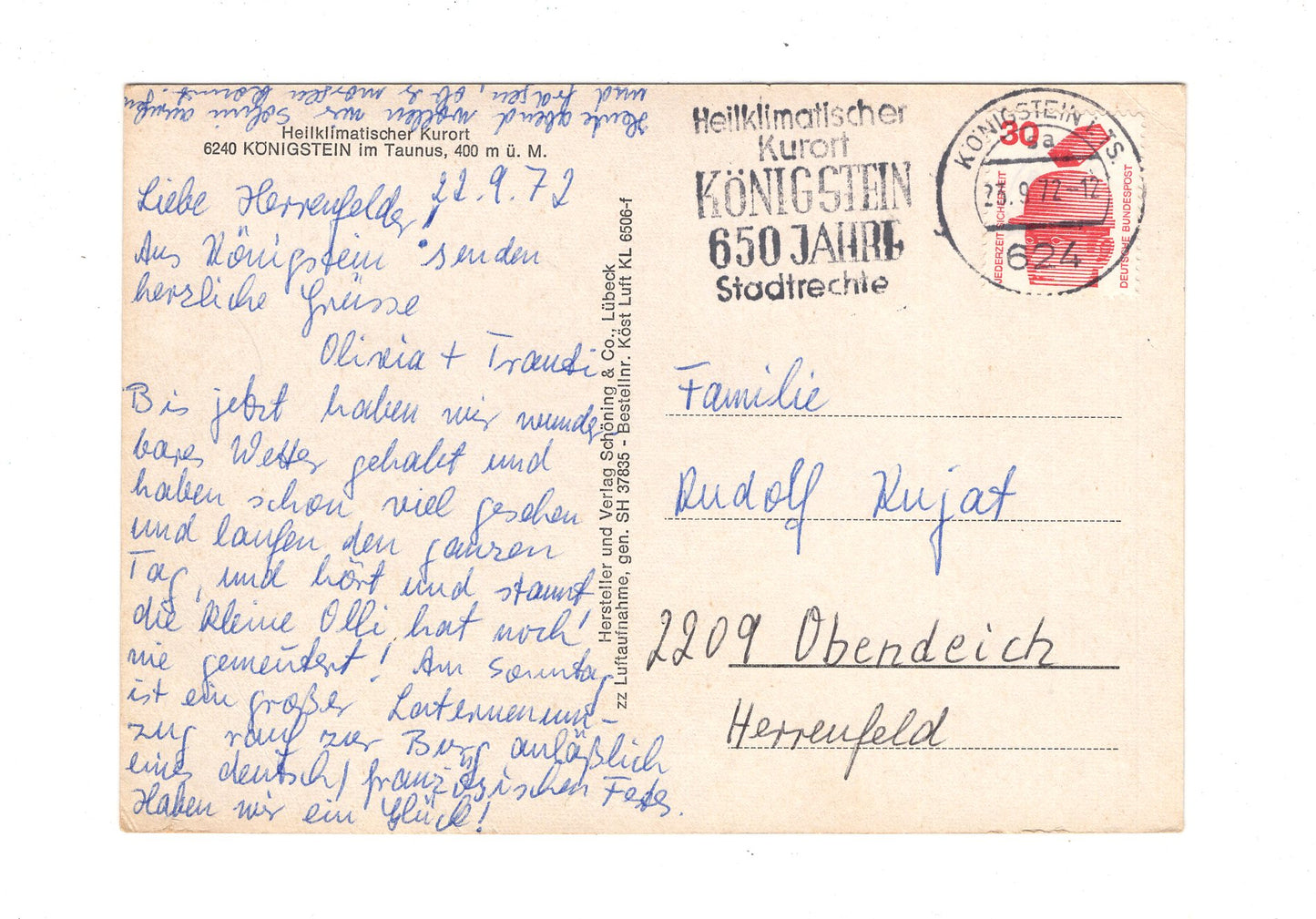 Ansichtskarte Königstein im Taunus / H1-59