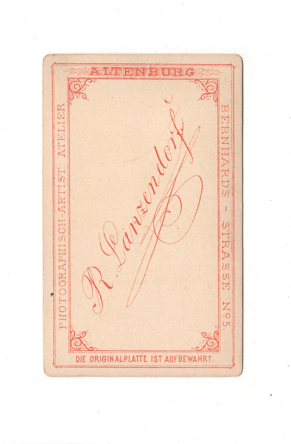 Fotografie Herrenportrait - Altenburg 1860er / CDV C1-26