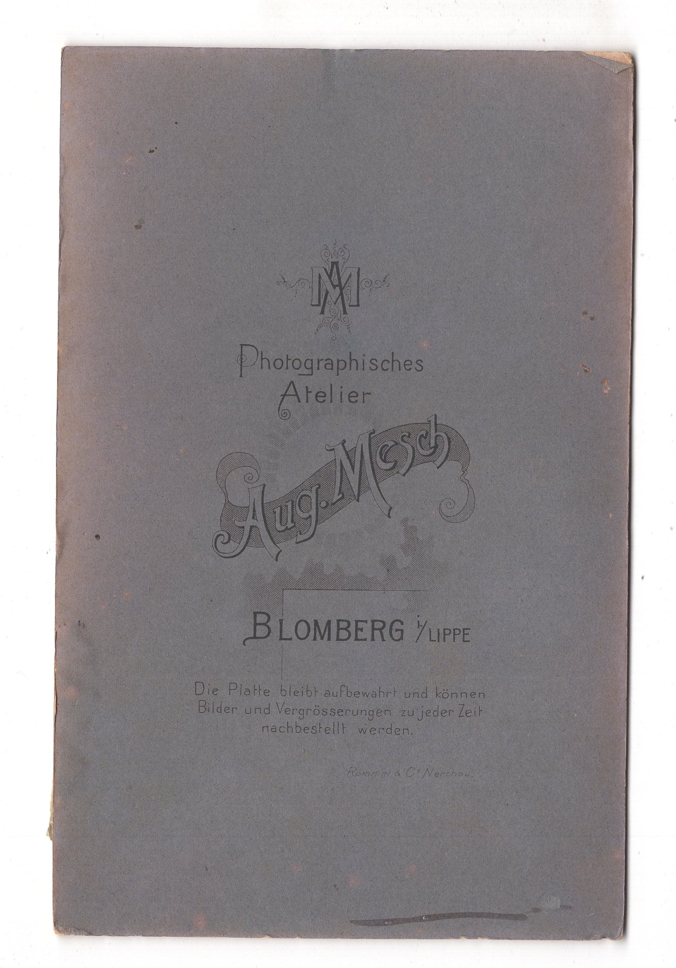 Fotografie Feines junges Mädchen - Blomberg um 1900 / CAB U-28