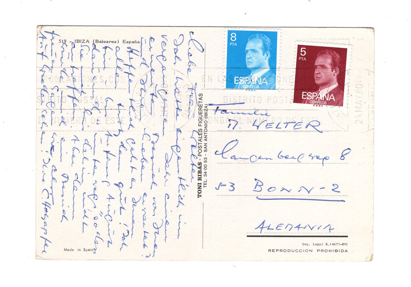 Ansichtskarte Ibiza / Spanien