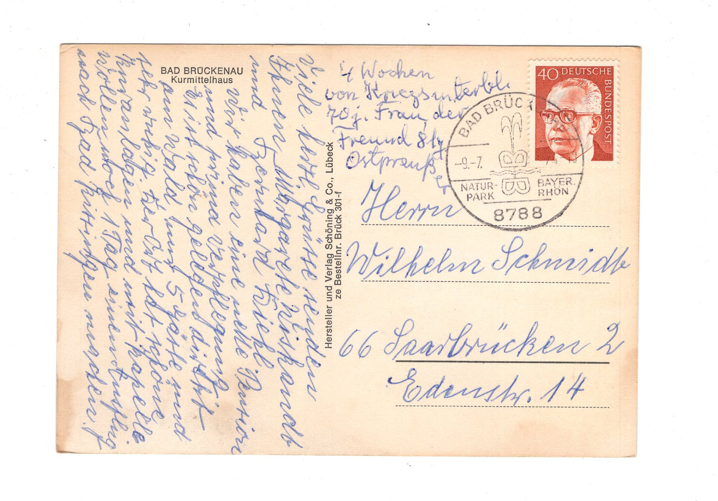 Ansichtskarte Bad Brückenau / Kurmittelhaus / I1-57