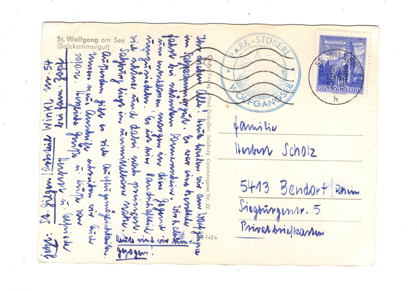 Ansichtskarte St. Wolfgang am See / Österreich / N1-68