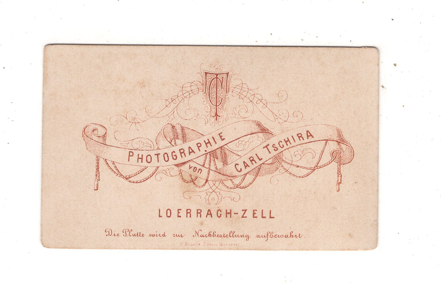 Fotografie Feine Dame - Loerrach-Zell 1870er