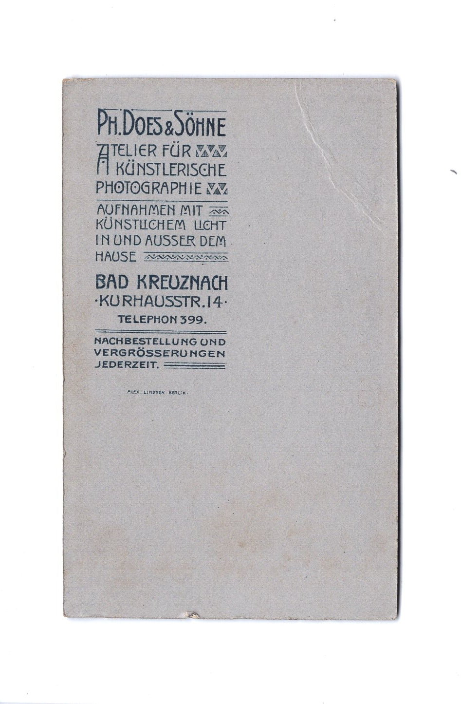 Fotografie Niedliches kleines Mädchen - Bad Kreuznach um 1910