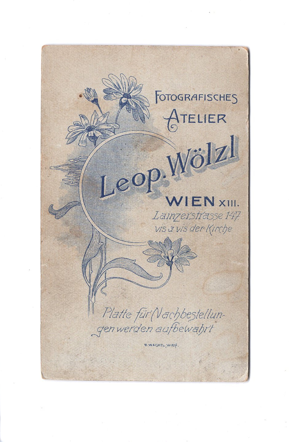 Fotografie Herrenportrait - Wien 1900er