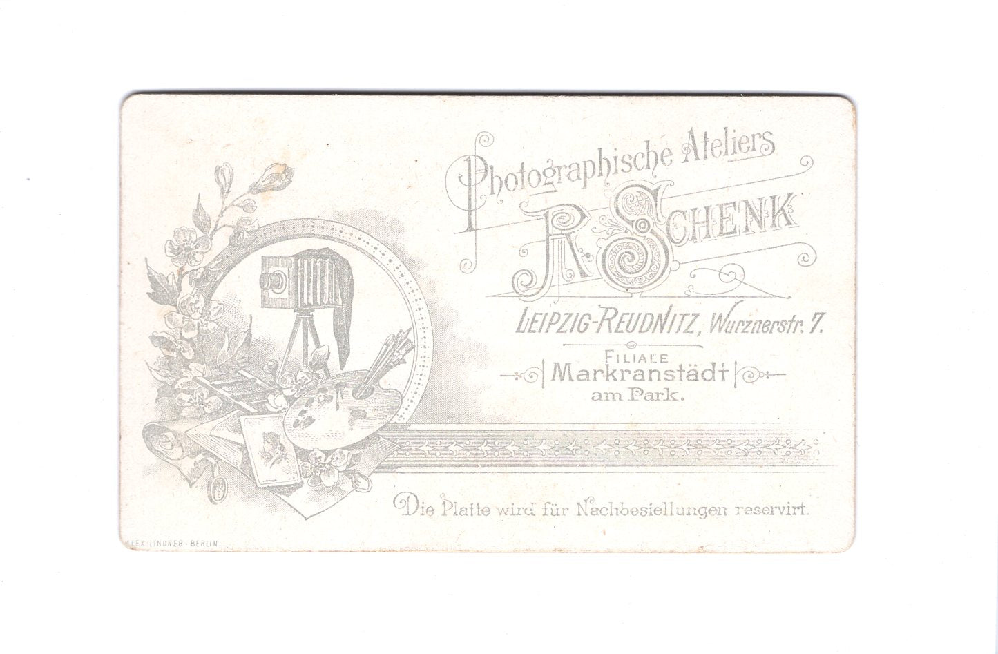 Fotografie Herrenportrait - Leipzig-Reudnitz 1890er