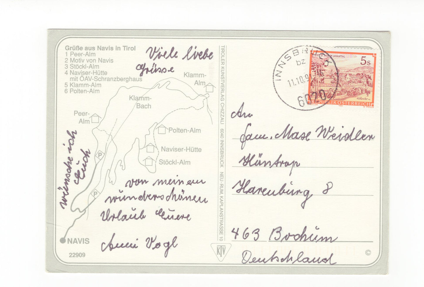 Ansichtskarte Navis / Tirol / Österreich