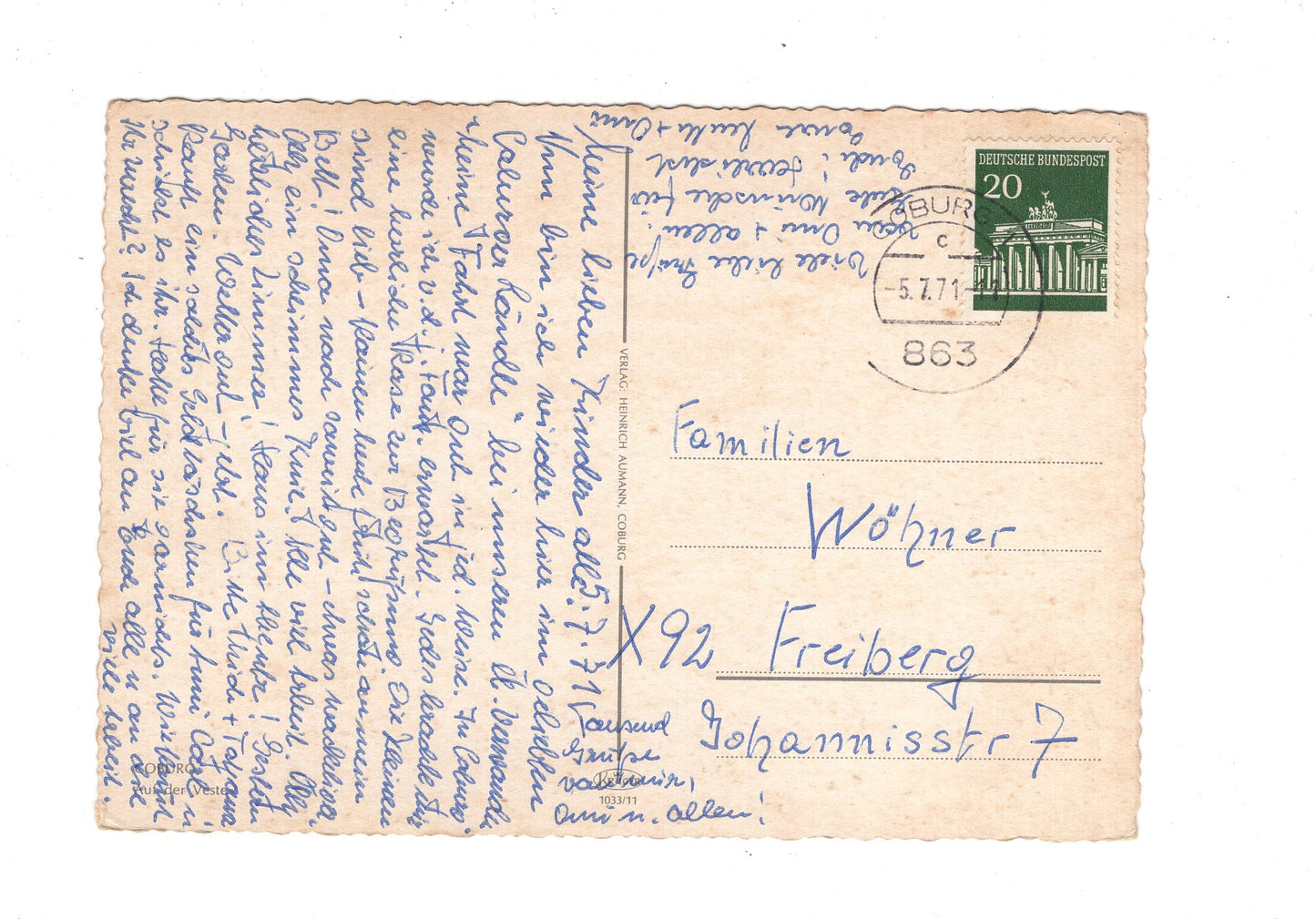 Ansichtskarte Coburg / Auf der Veste / H1-59