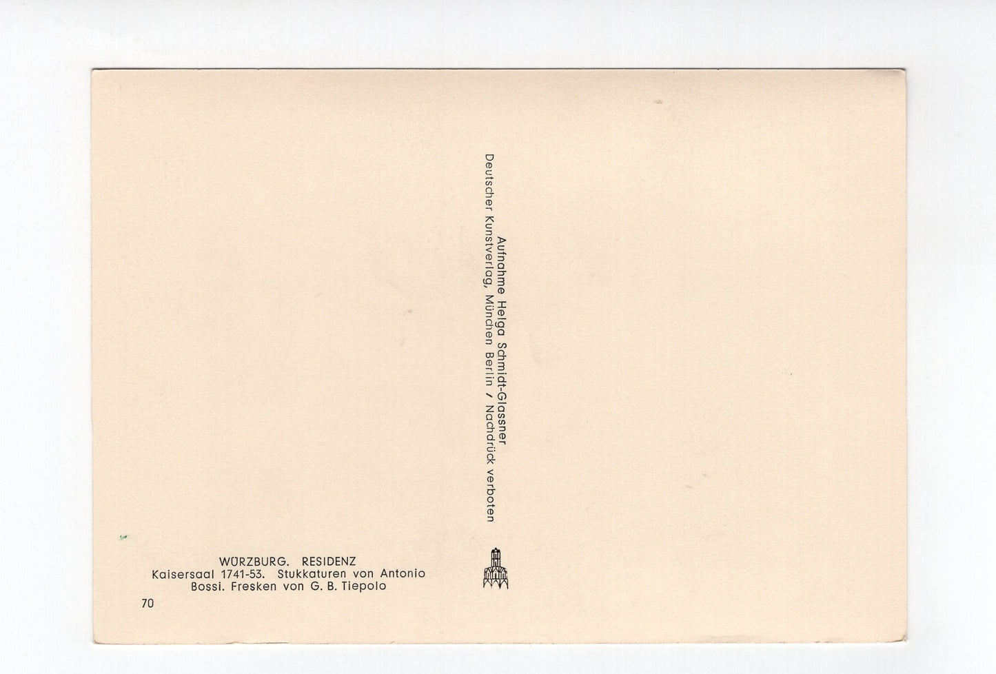 Ansichtskarte Würzburg / Residenz / Kaisersaal