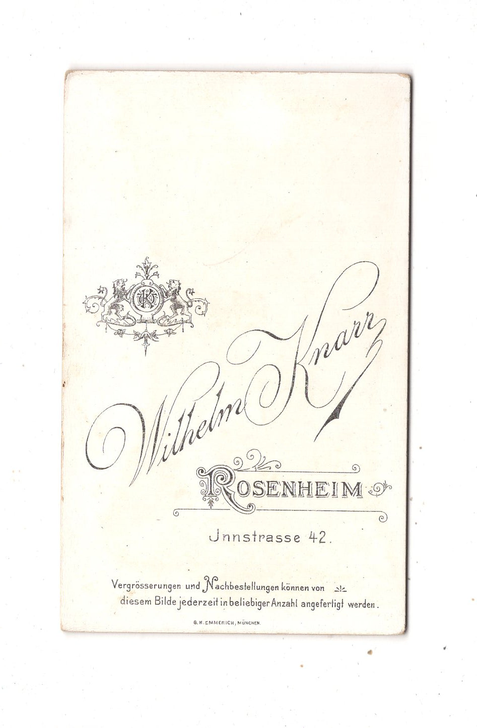 Fotografie Damenportrait - Rosenheim 1890er
