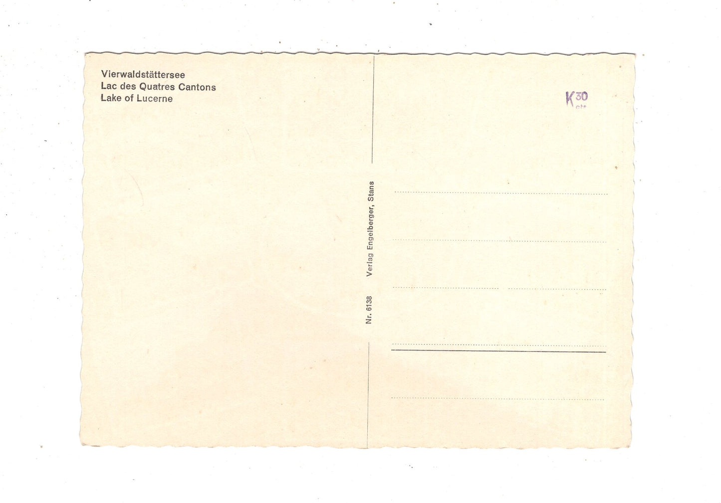 Ansichtskarte Vierwaldstättersee / Schweiz