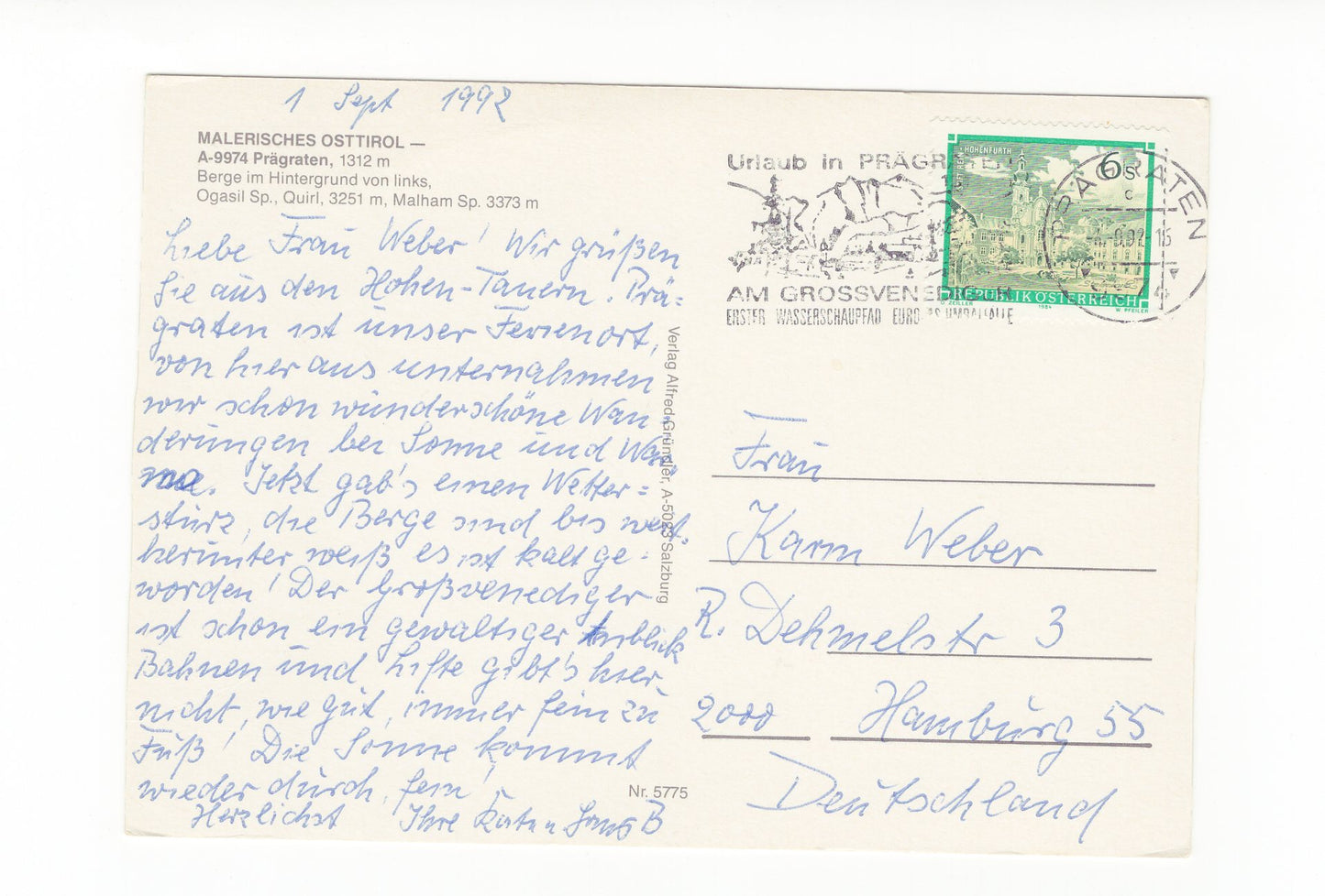 Ansichtskarte Prägraten / Osttirol / Tirol / Österreich