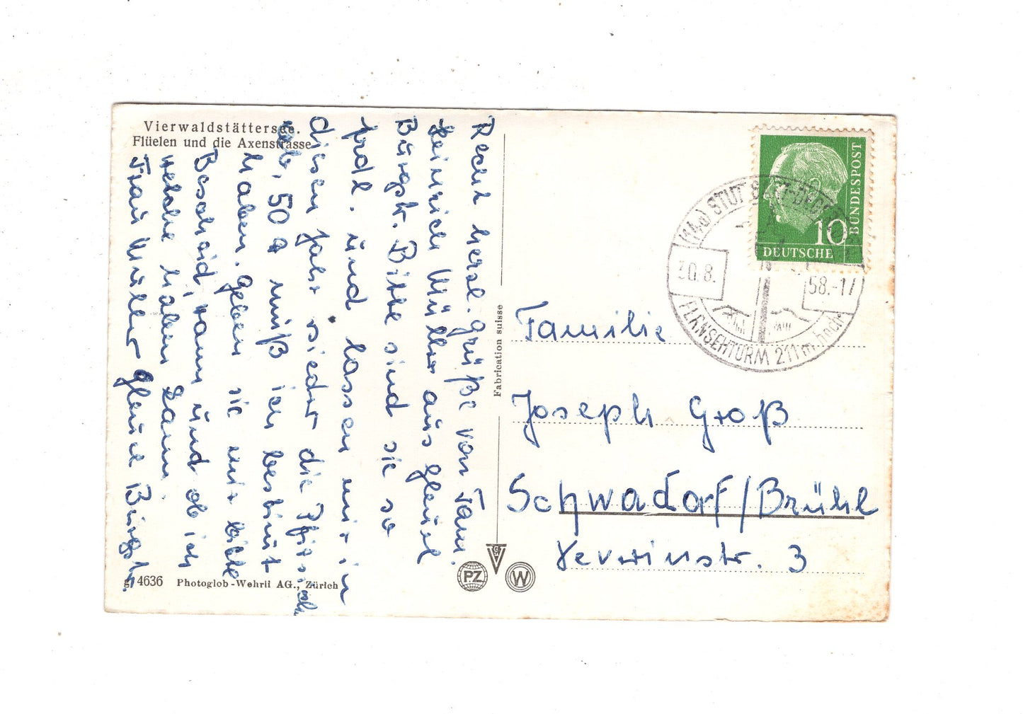 Ansichtskarte Flüelen / Vierwaldstättersee / Schweiz