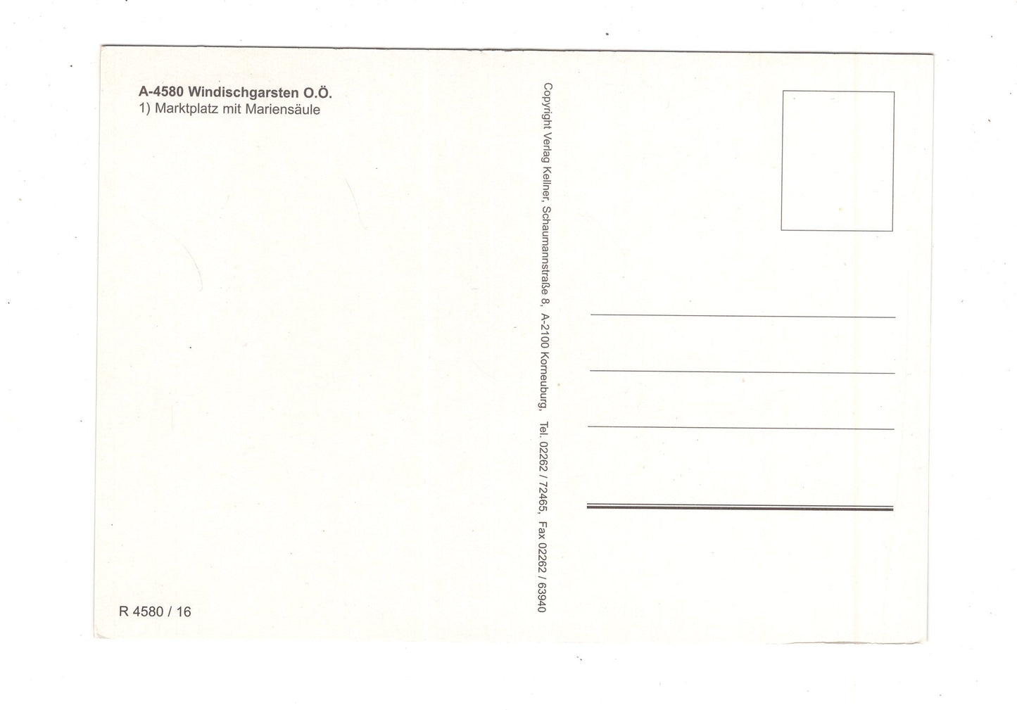 Ansichtskarte Windischgarsten / Marktplat mit Mariensäule / Oberösterreich / Österreich