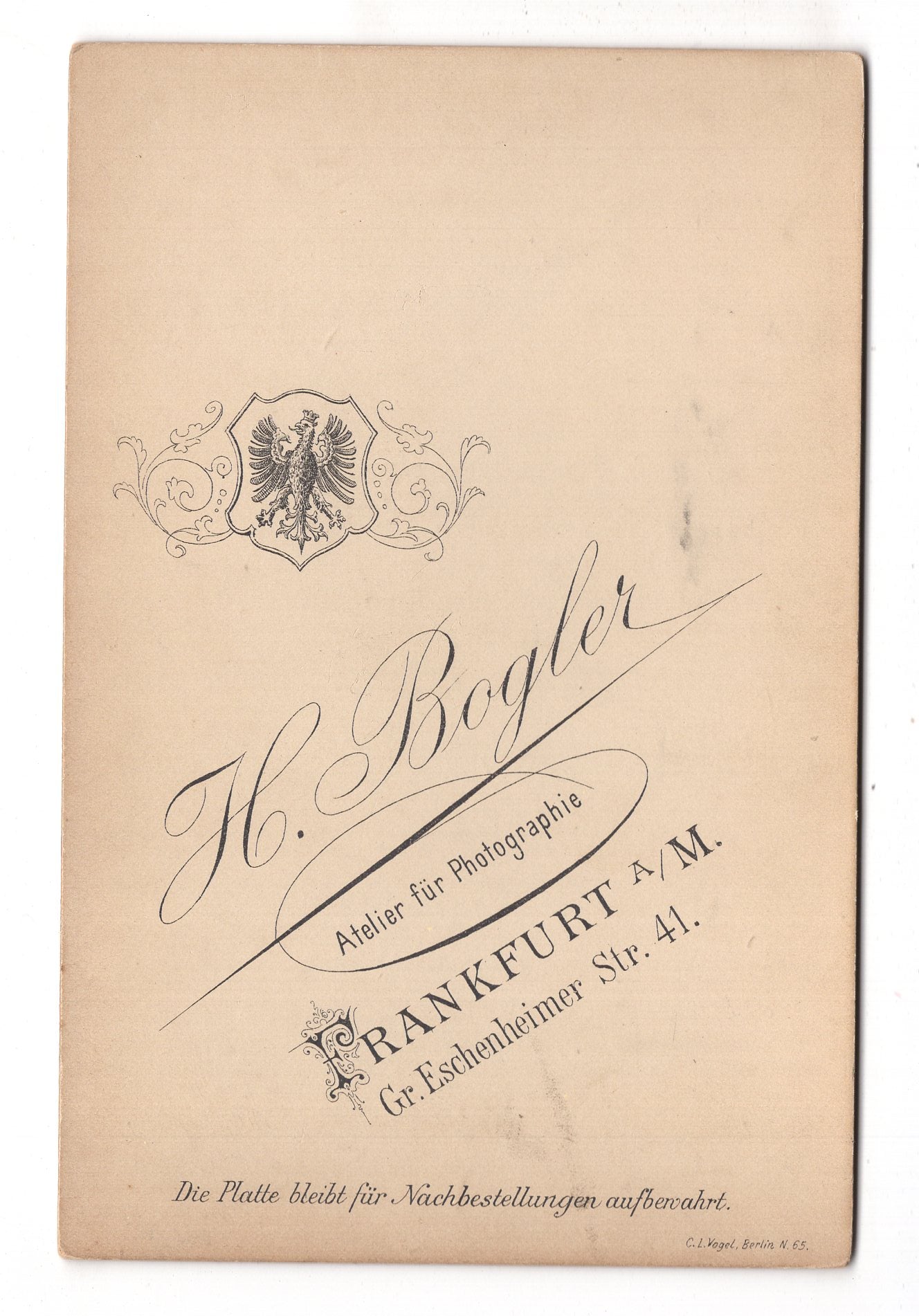 Fotografie Feine Dame - Frankfurt Main 1890er / CAB W-31