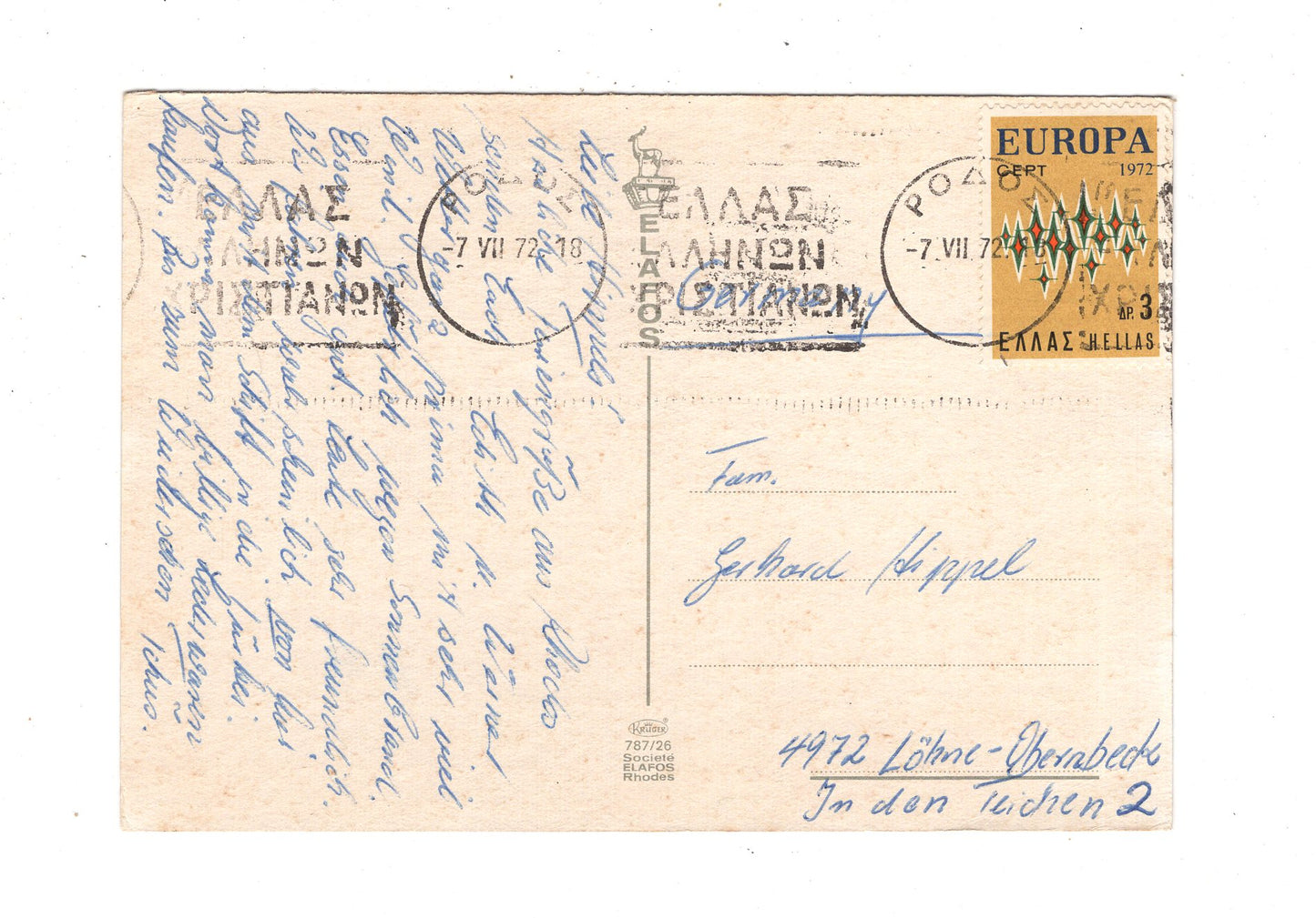 Ansichtskarte Rhodos / Griechenland / N1-52