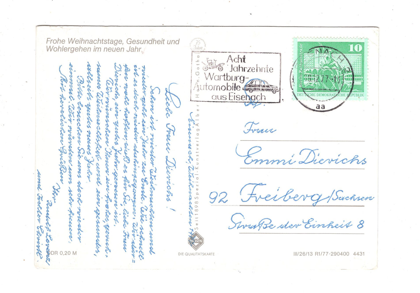 Ansichtskarte Feiertage / Frohe Weihnachten / K1-65