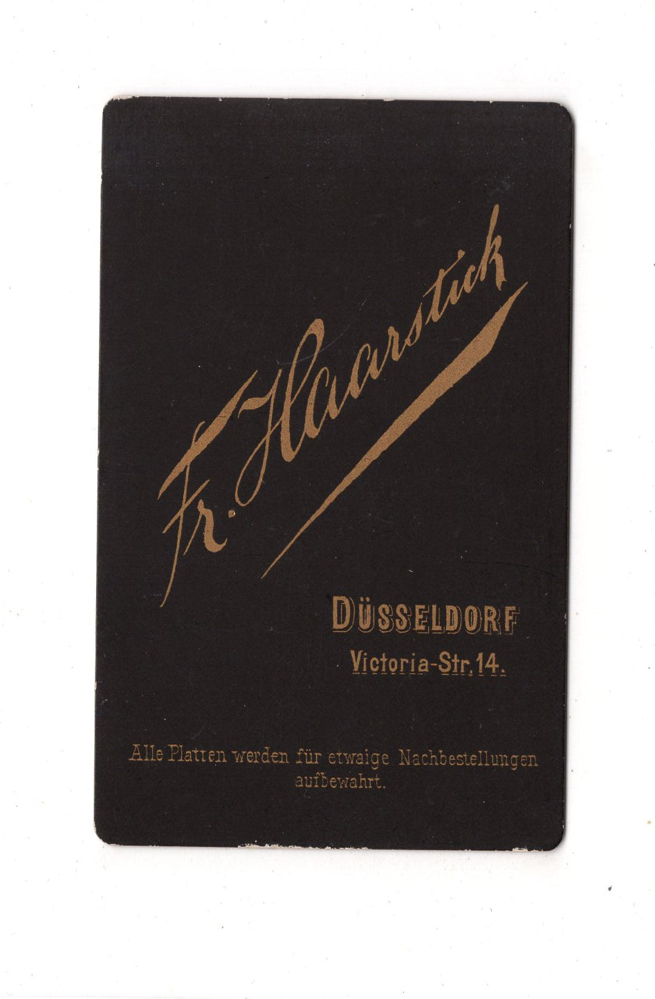 Fotografie Herrenportrait - Düsseldorf 1880er / CDV C1-26
