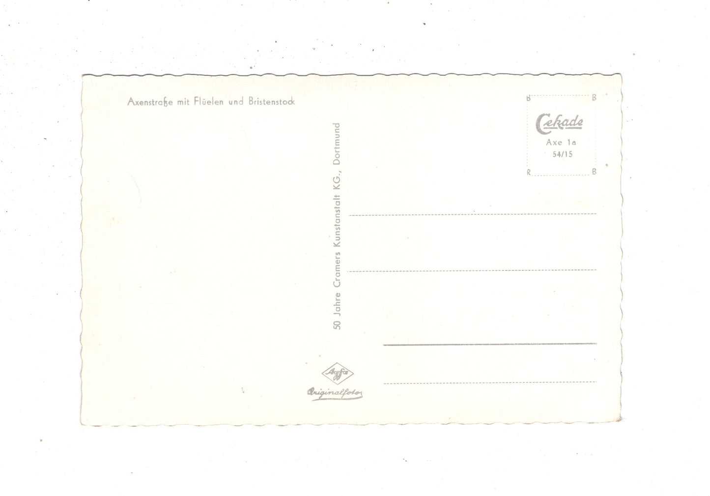 Ansichtskarte Axenstraße mit Flüelen und Bristenstock / Schweiz